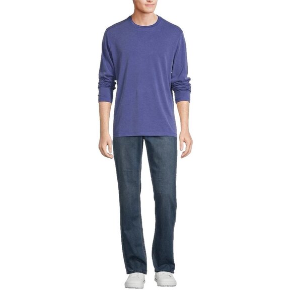 Tommy Bahama Big & Tall 3XLT Coastal Crest Long Sleeve Crew T-Shirt Ultramarine - Picture 3 of 10